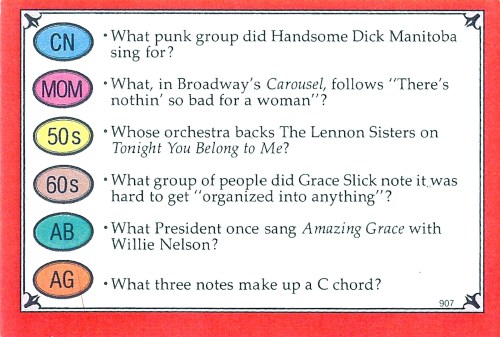 Trivial Pursuit card front