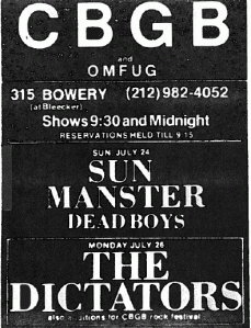 CBGB ad